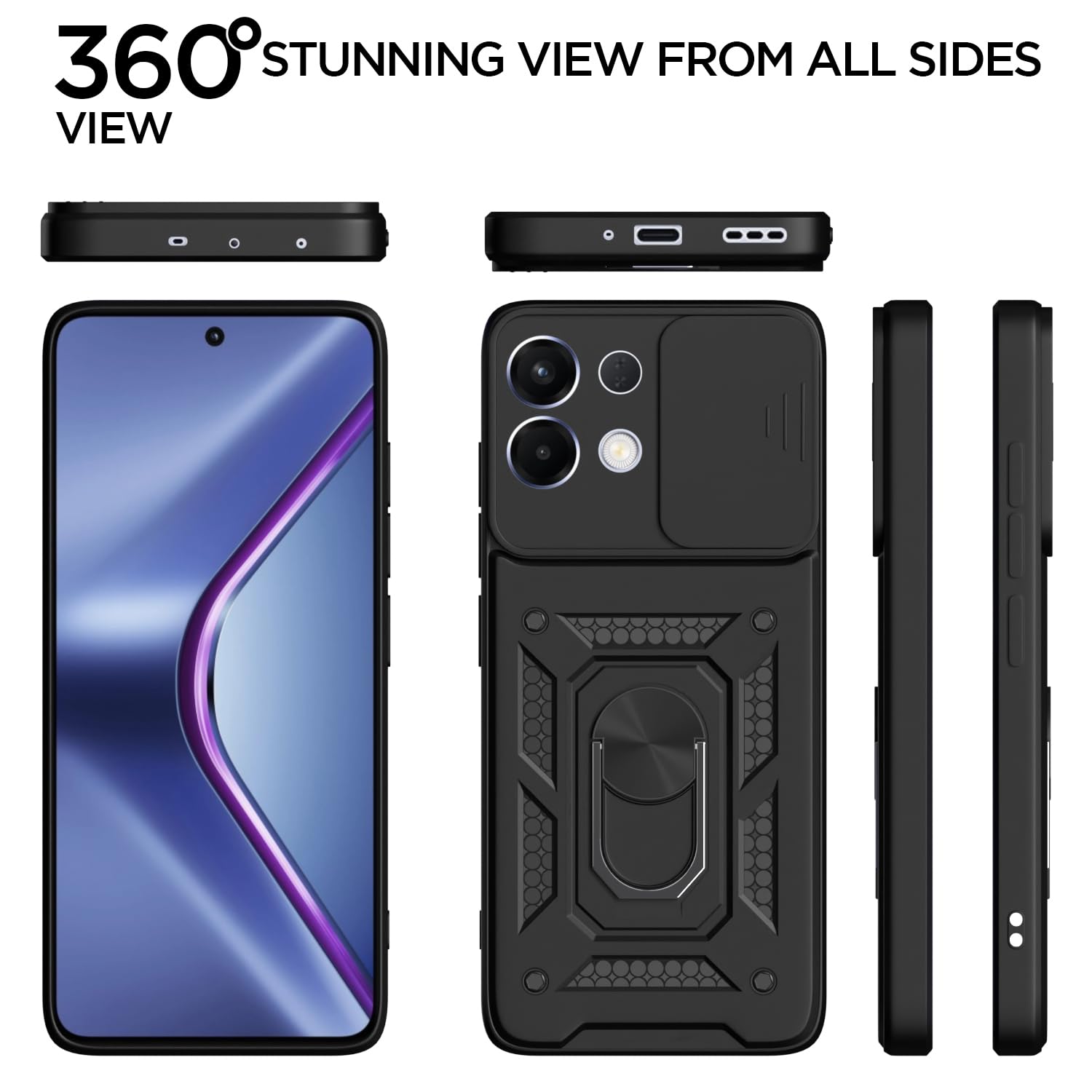 Oppo K13 5G/360 mobile back cover in black by Pikkme – photo 5