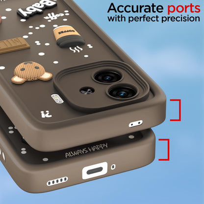 iQOO Neo 10R/Z9 Turbo/Vivo Y200 GT 5G back cover in brown by Pikkme – photo 4