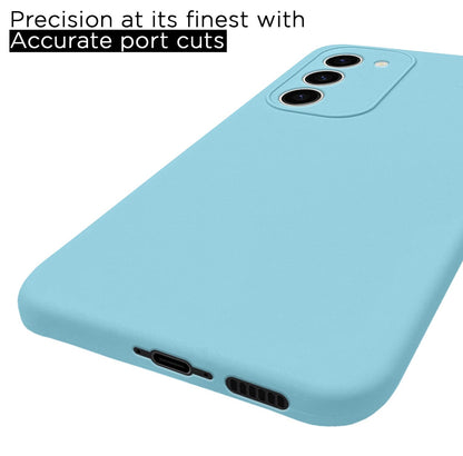 Samsung S23 Plus 5G Soft Silicone phone cover in lite blue by Pikkme – photo 4