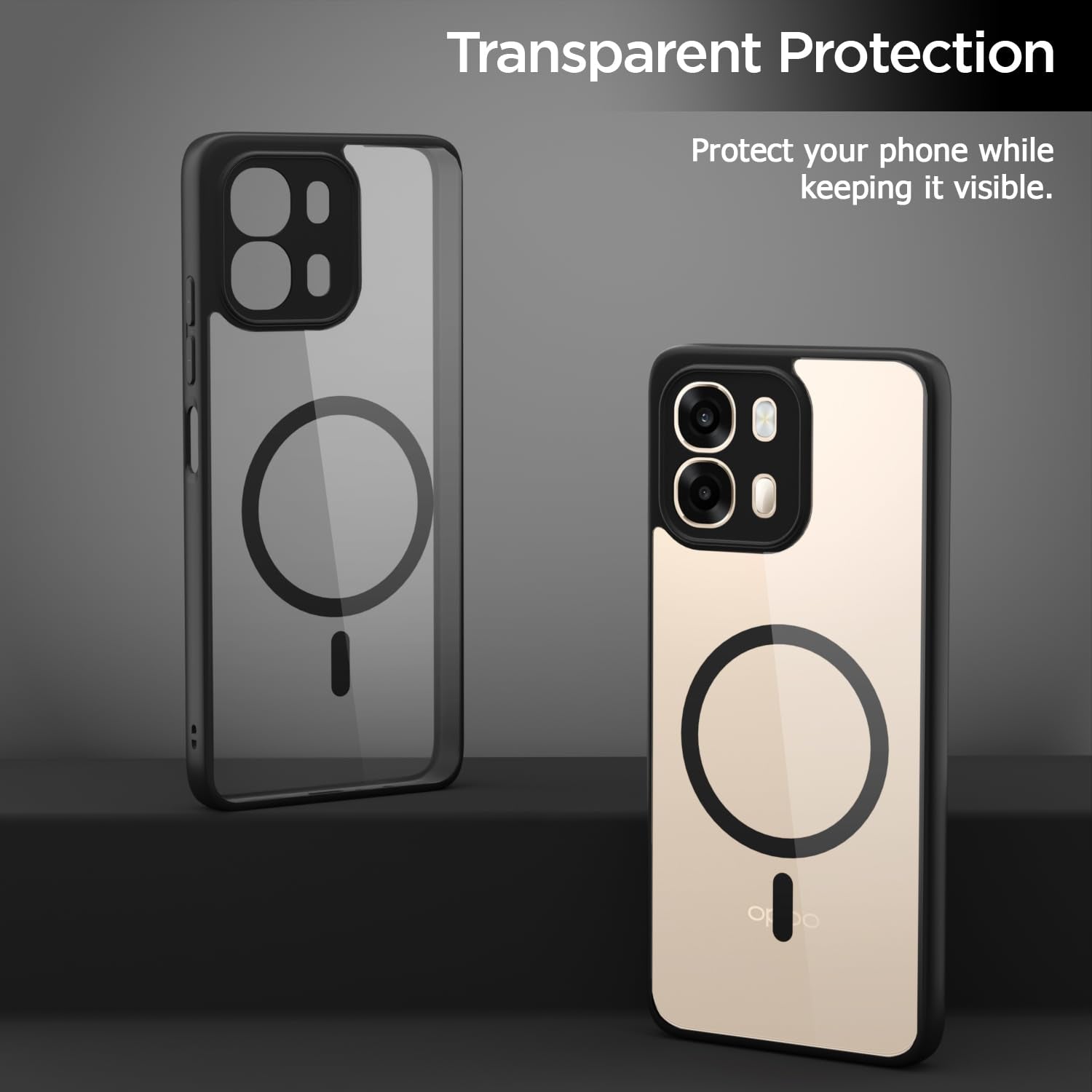 Pikkme Oppo A6 Pro 5G MagSafe black mag-safe phone cover – photo 3