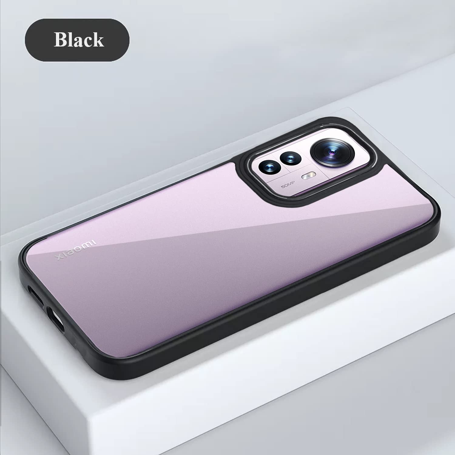 Mi Xiaomi 12 Pro mobile back cover in black by Pikkme – photo 6