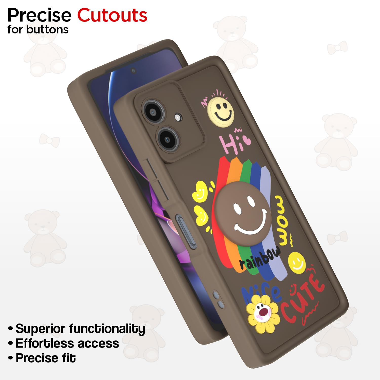 Pikkme brown phone cover for Moto G54/G64 5G – photo 6