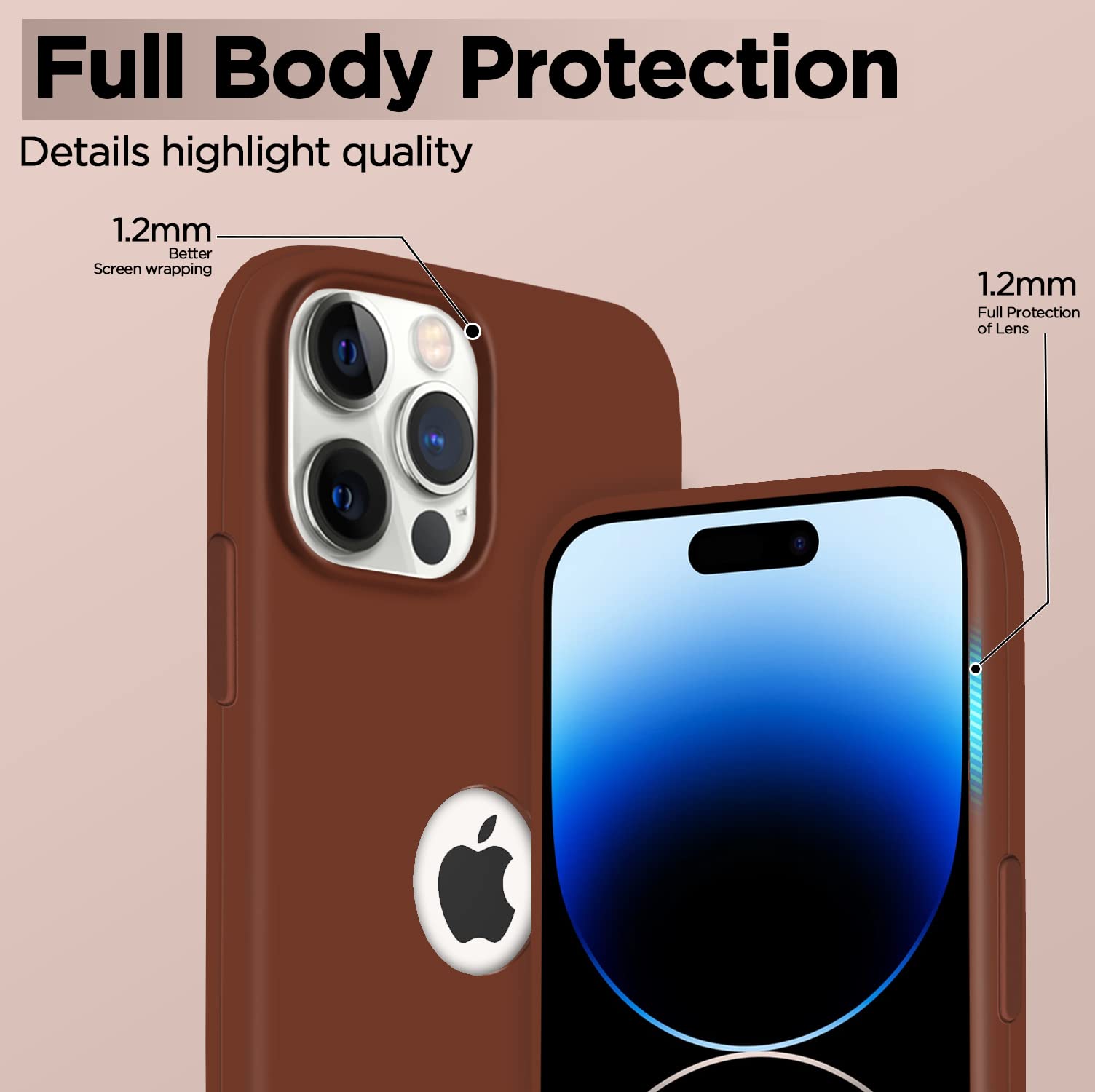 Pikkme brown back cover for iPhone 14 Pro – photo 3