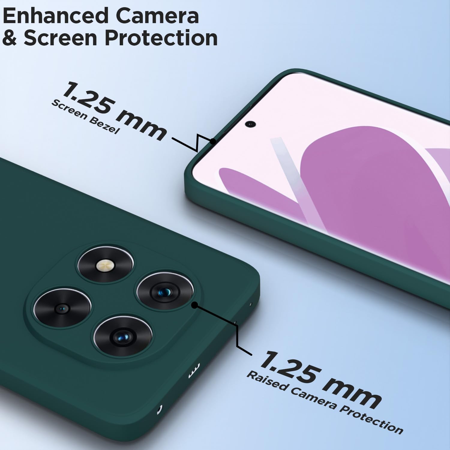 Pikkme Redmi Note 14 Pro 5G green mobile back cover – photo 2