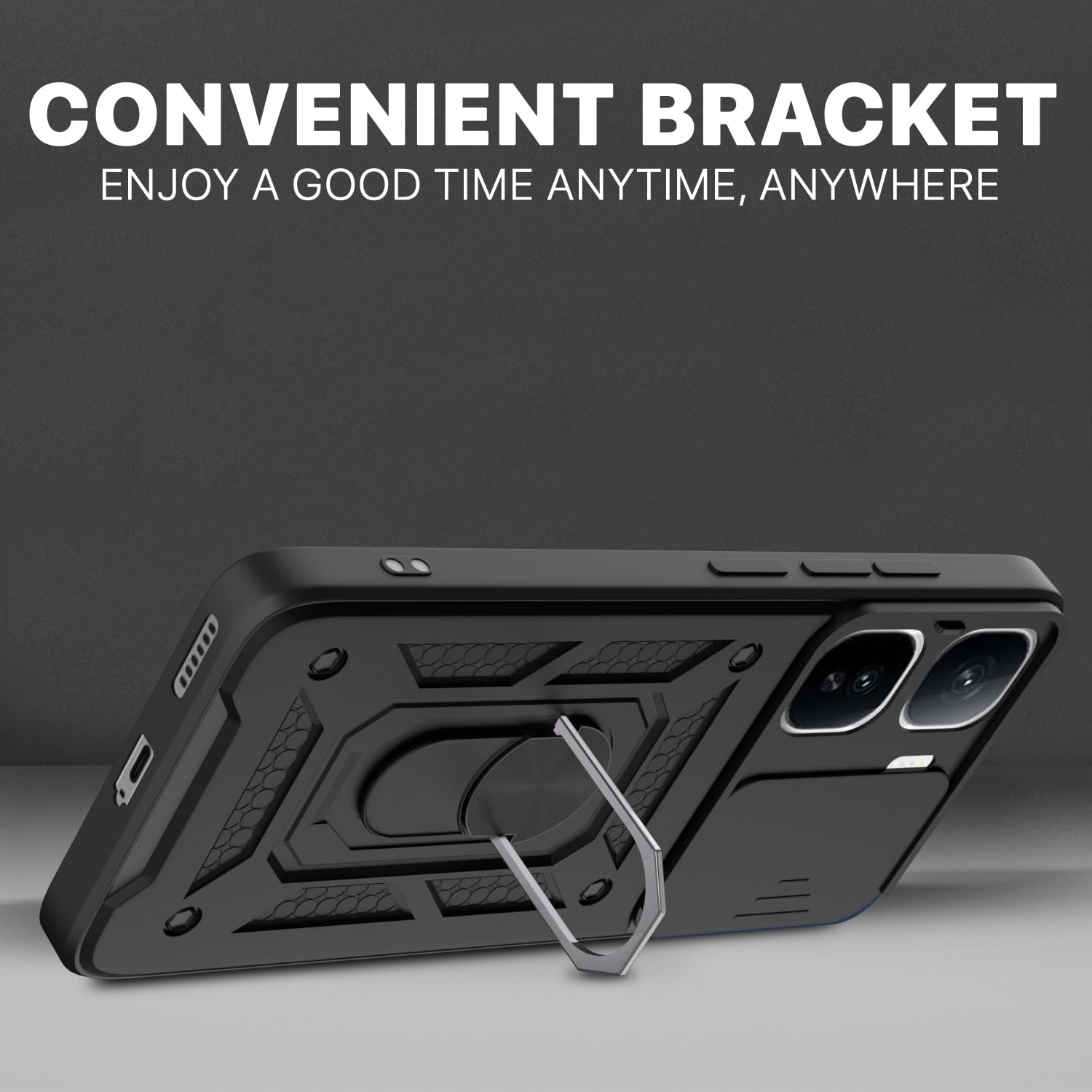 Black D10 Camera Shield mobile cover for iQOO Neo 10 Pro 5G – Pikkme – photo 3
