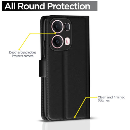 Oppo Reno 13 Pro 5G flip case in black by Pikkme – photo 4