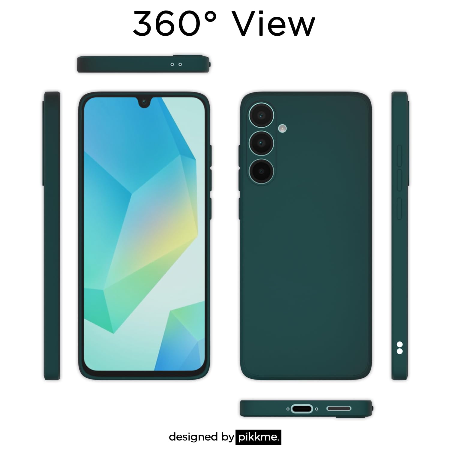 Green Matte mobile back cover for Samsung A56 5G – Pikkme – photo 4
