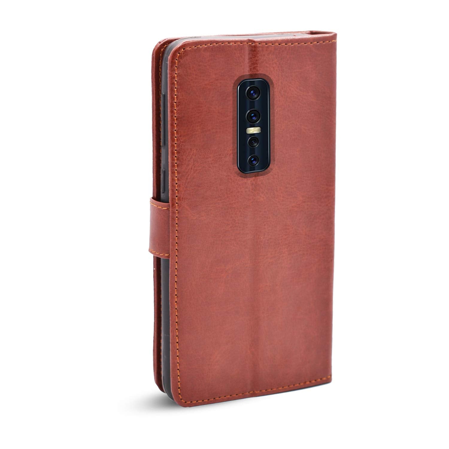 Pikkme Vivo V17 Pro brown wallet flip cover – photo 4