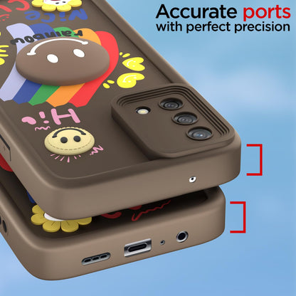 Pikkme brown Soft Silicone mobile cover for Oppo F19/F19s – photo 4
