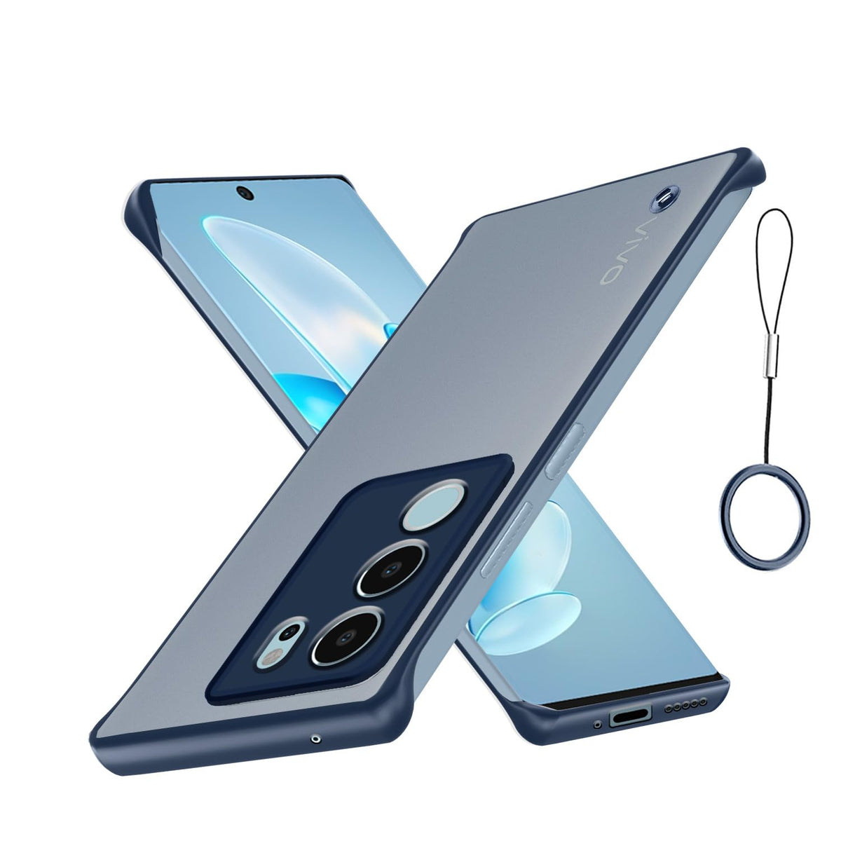 Pikkme blue phone cover for Vivo V29/V29 Pro 5G