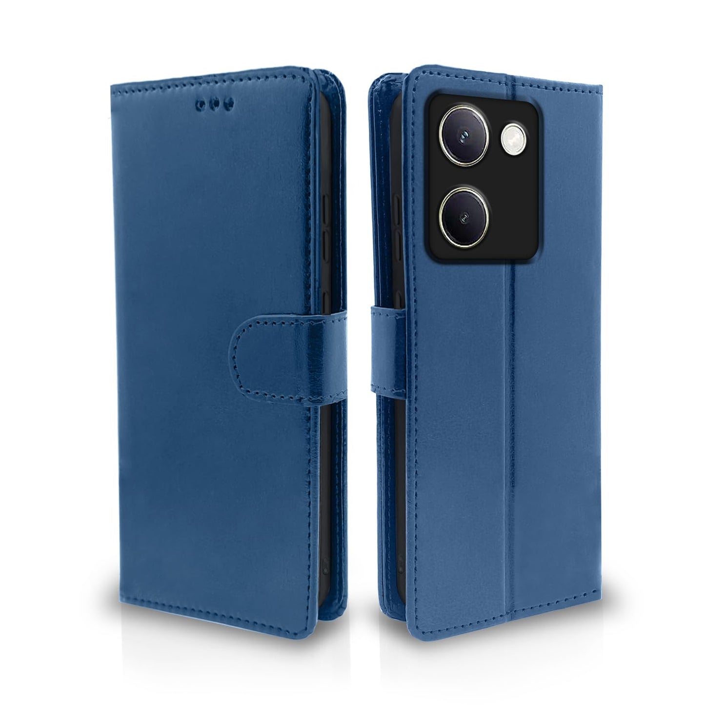 Pikkme Vivo Y200 Pro 5G Vintage Back Cover (Blue)