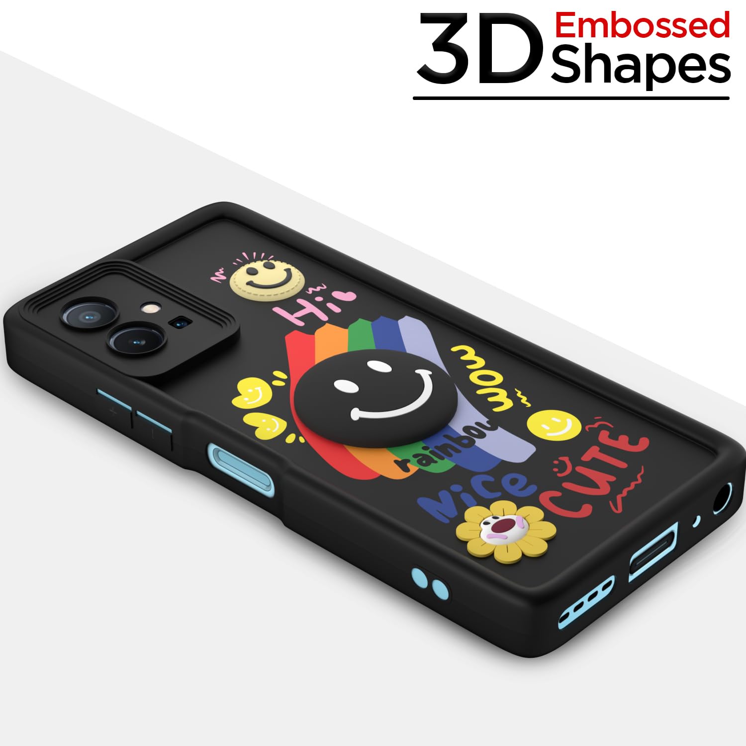 Pikkme black mobile cover for Vivo T1/Y75/iQOO Z6 5G – photo 3