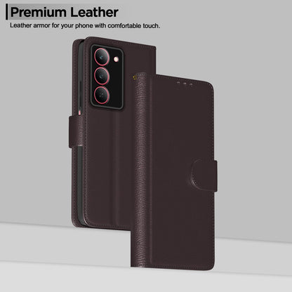 Pikkme Realme Narzo 80x/P3x/14X 5G coffee wallet flip cover – photo 2