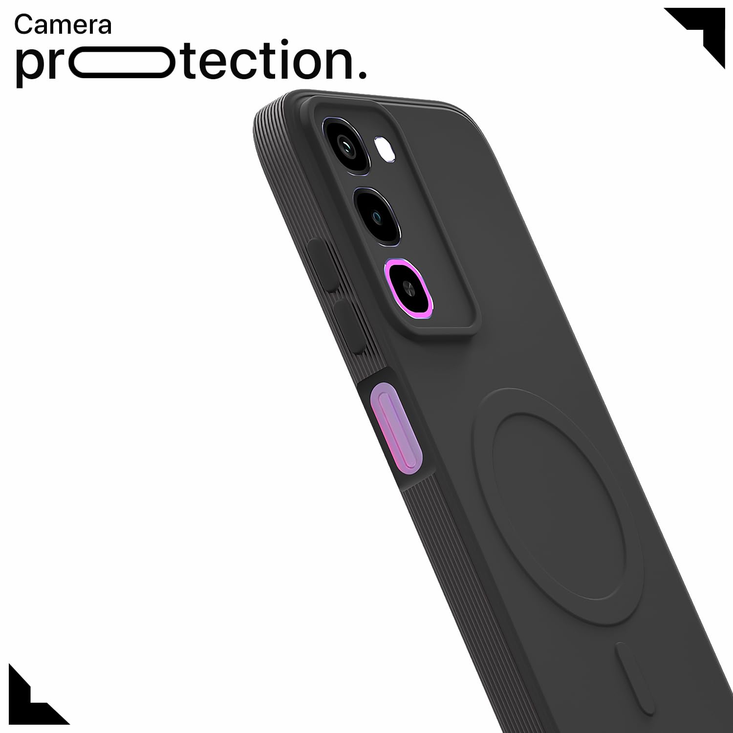 Pikkme black MagSafe mobile back cover for Realme P4R 5G – photo 5