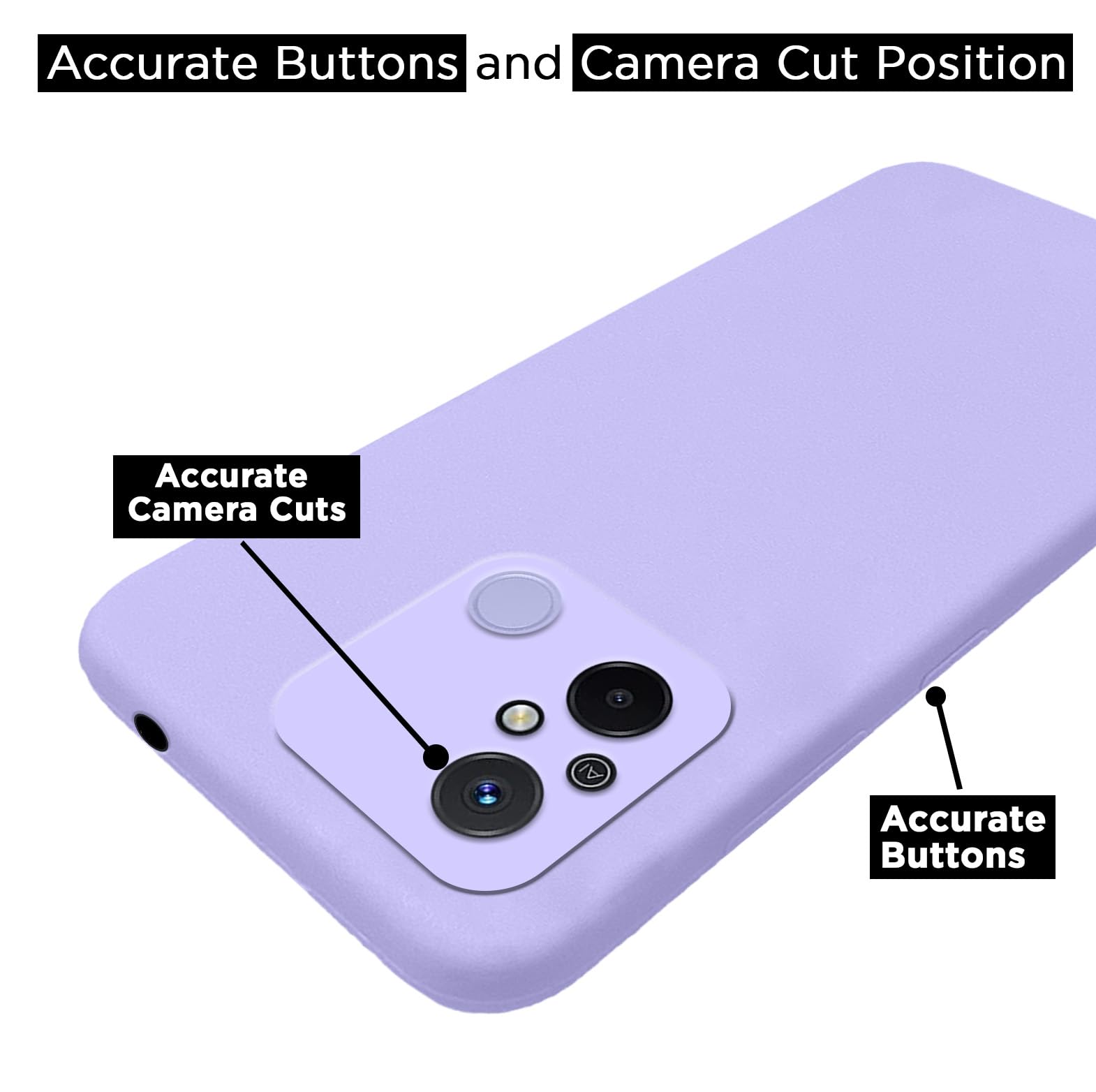 Redmi 12C/Poco C55 Liquid Silicone phone cover in purple by Pikkme – photo 3