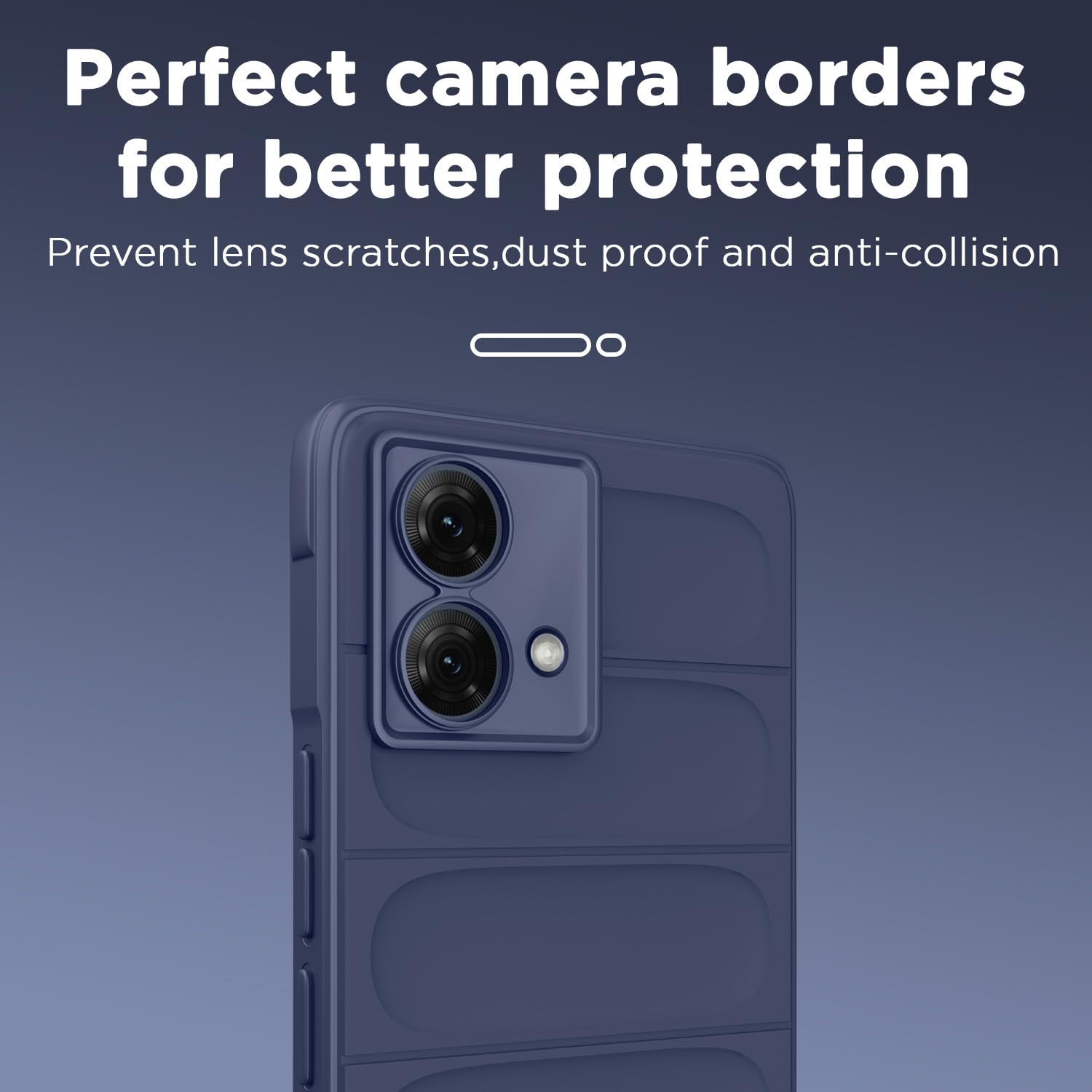 Pikkme blue Liquid Silicone mobile cover for Moto G84 5G – photo 5