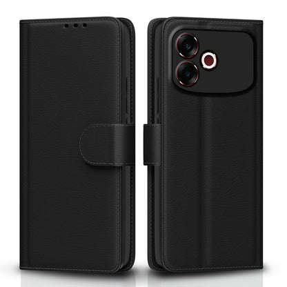 Black wallet flip cover for Oppo F33 Pro 5G – Pikkme