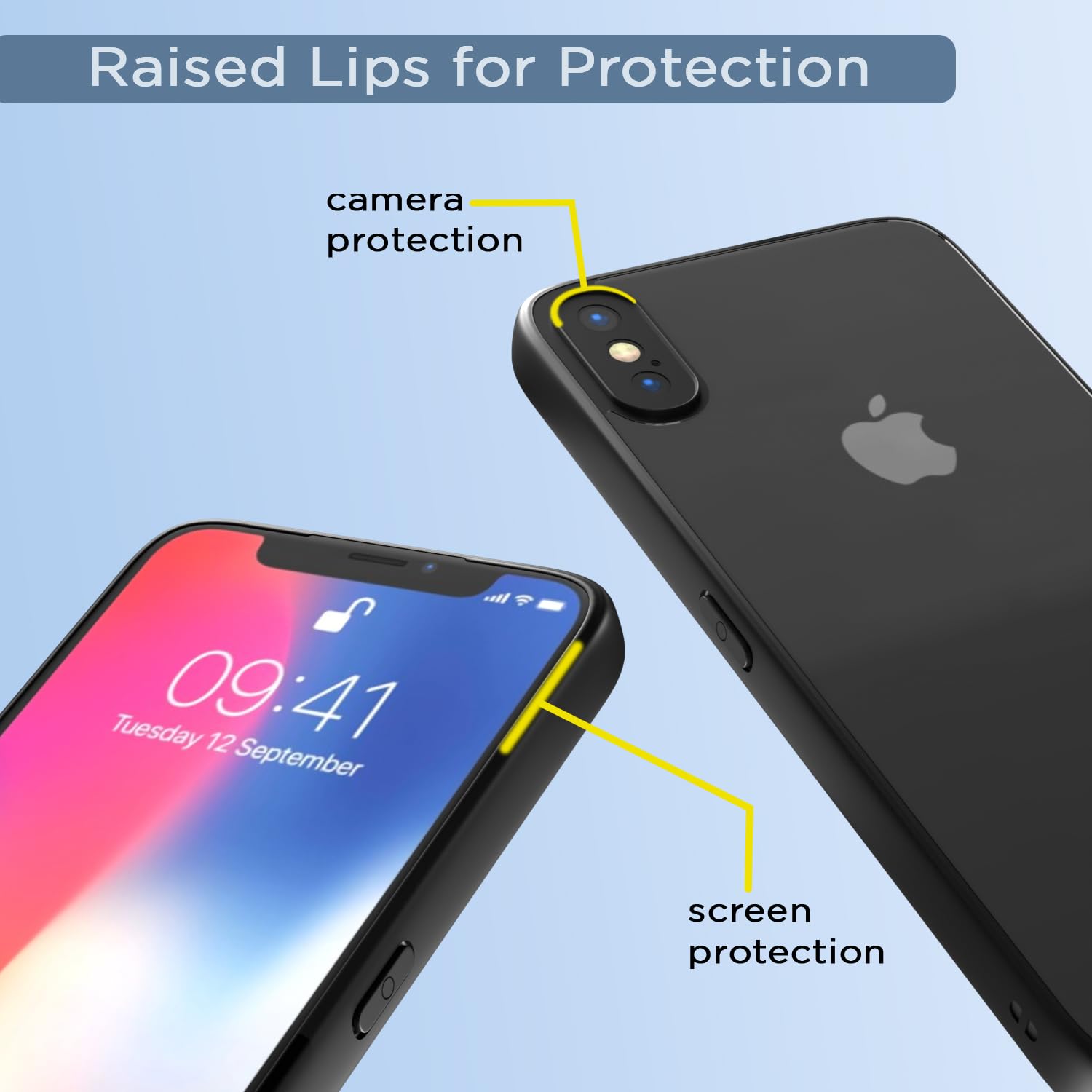 Pikkme iPhone X/XS Eagle 2.0 Back Cover (Black)