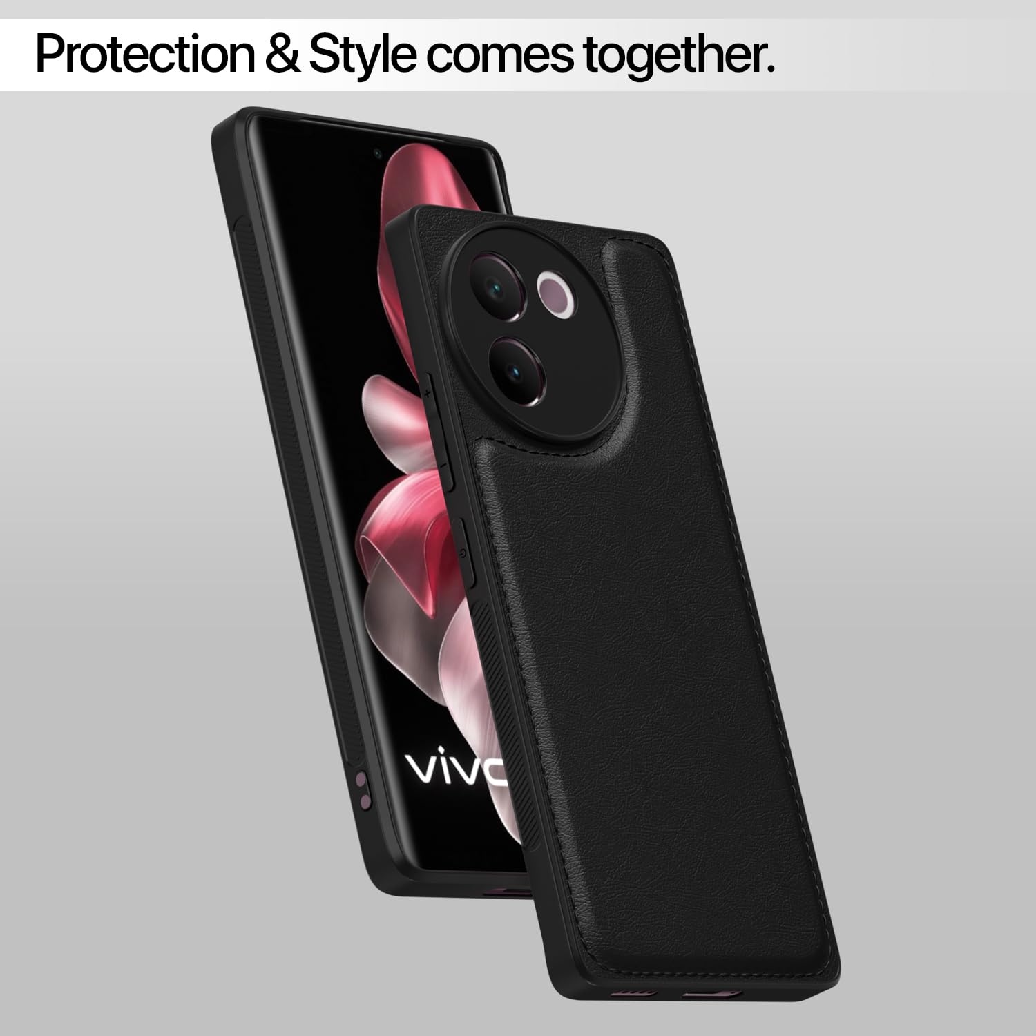 Black phone cover for Vivo V30e 5G – Pikkme – photo 6