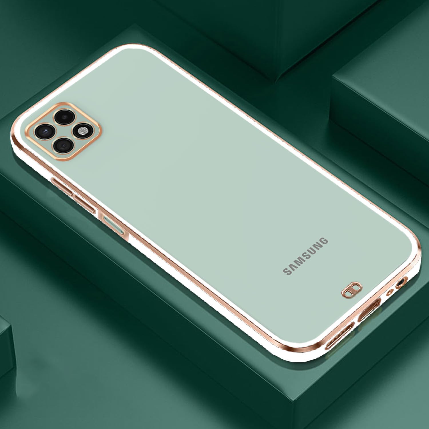 Samsung A22/F42 5G mobile back cover in white by Pikkme – photo 2