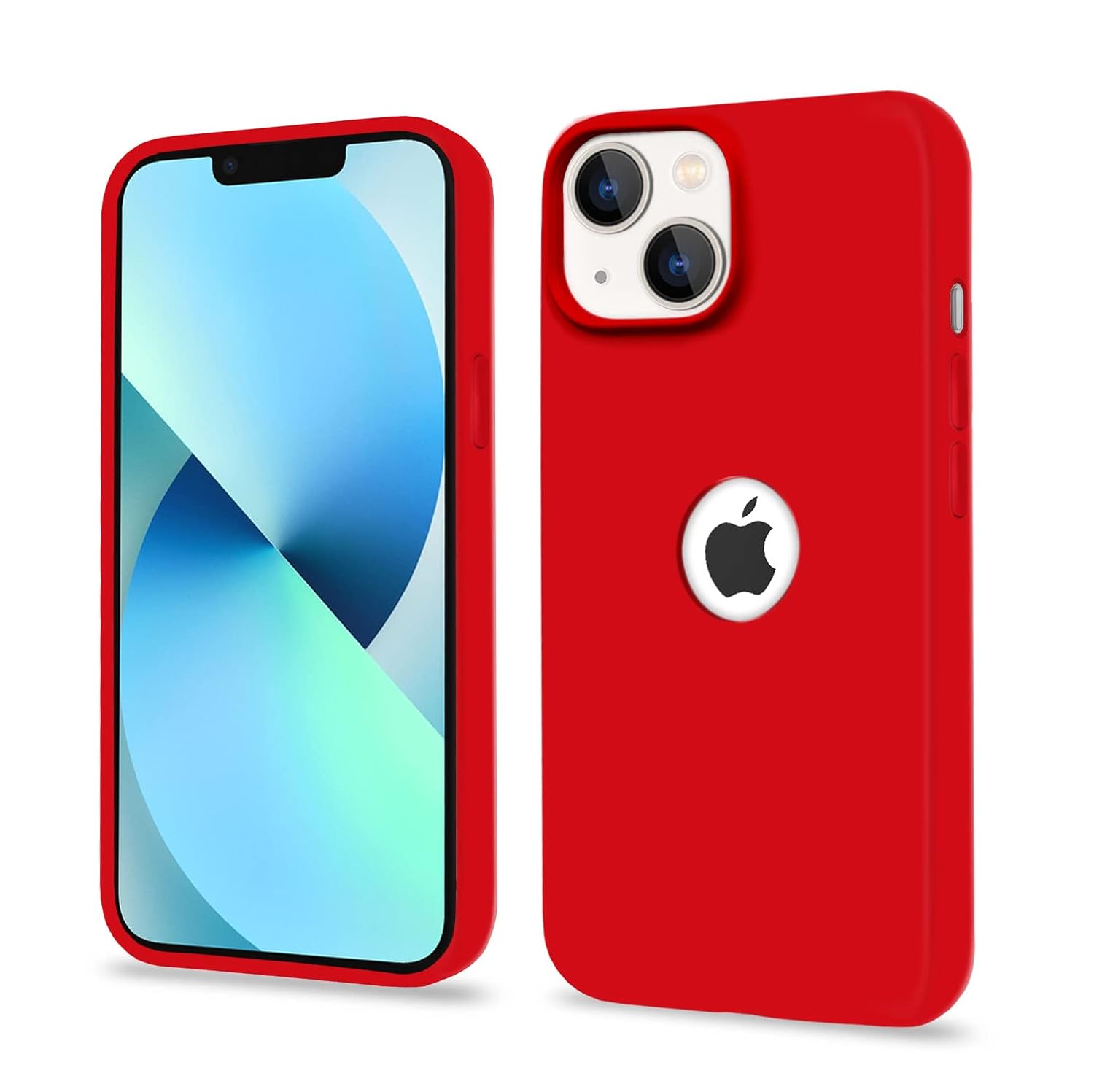 Pikkme iPhone 13 Super Soft Silicone Back Cover (Red)