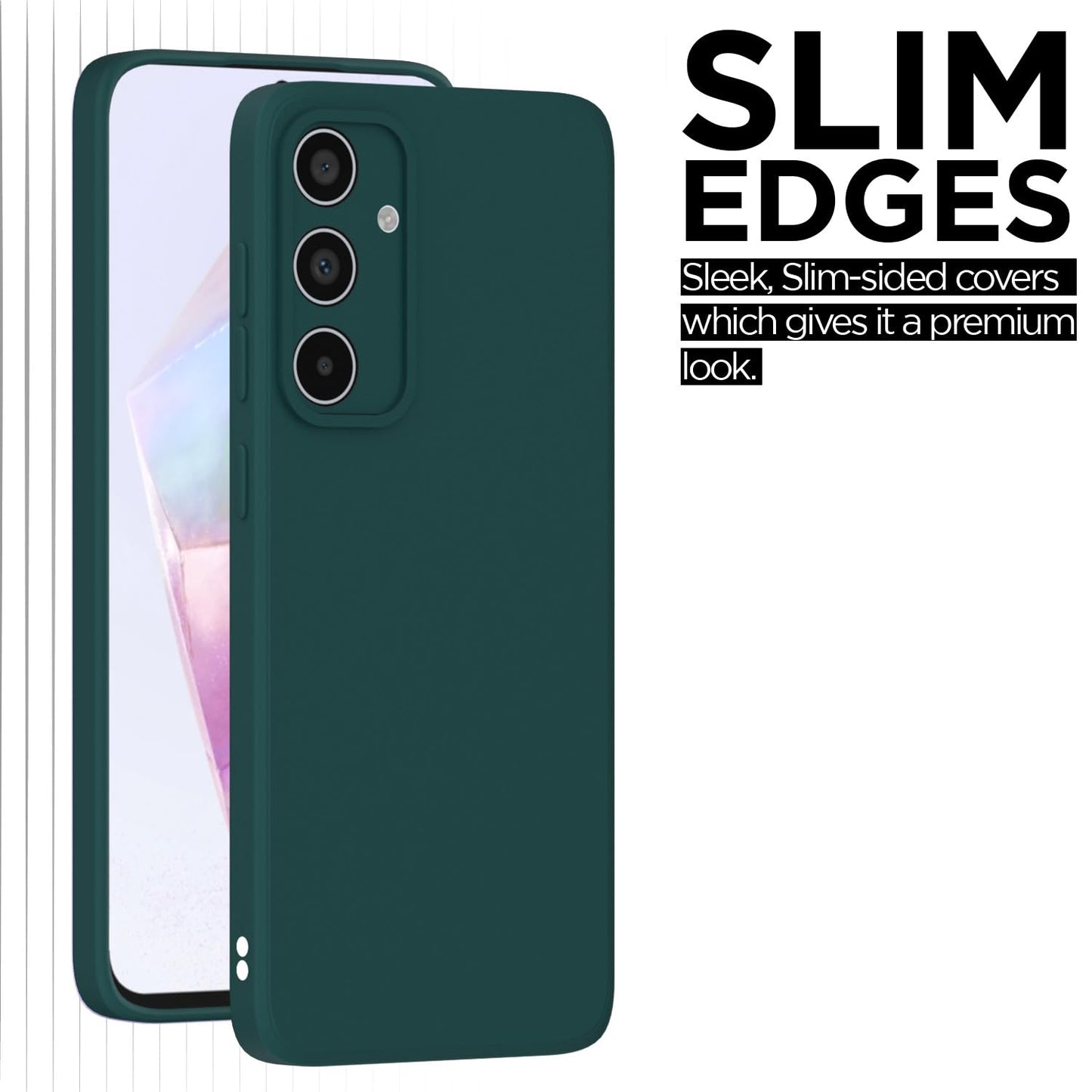 Pikkme Samsung Galaxy A35 5G Liquid Silicone Back Cover (Green)