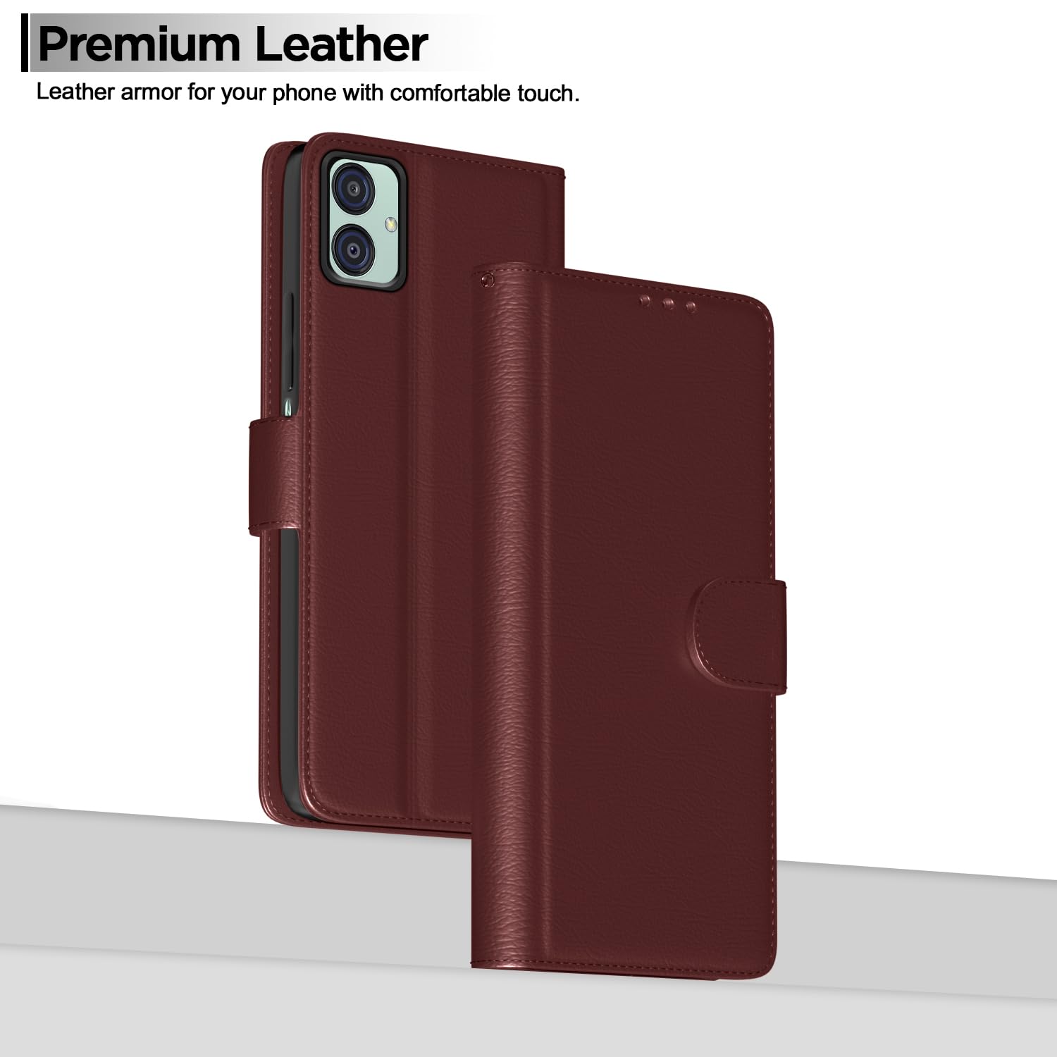Brown flip case for Samsung M04/F04/A04e – Pikkme – photo 7