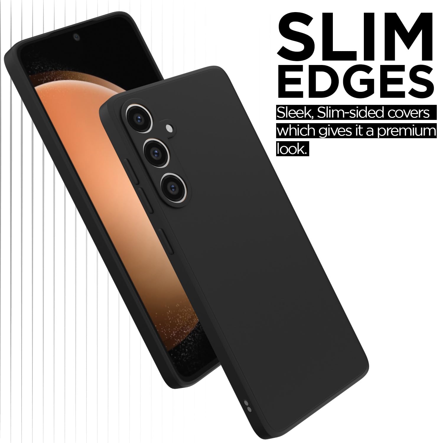 Pikkme black Liquid Silicone mobile back cover for Samsung S23 FE 5G – photo 3