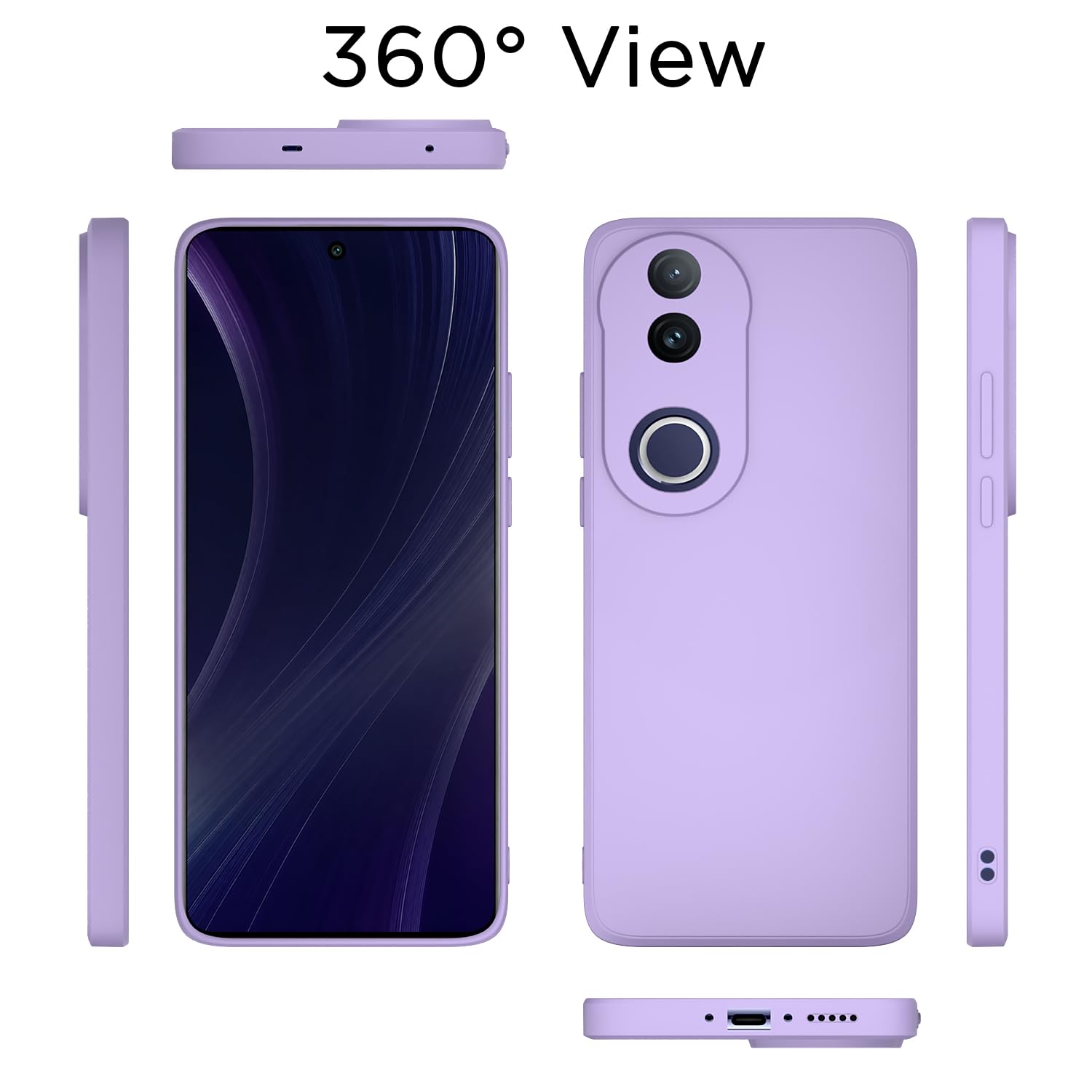 Purple Matte back cover for Vivo T4R/V50e/V50 5G – Pikkme – photo 4