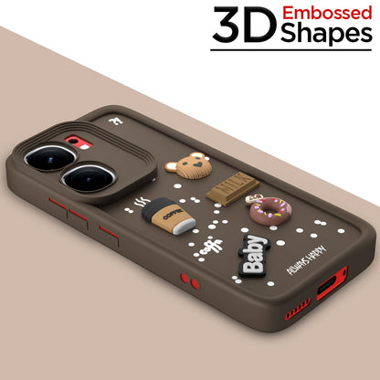 Pikkme iQOO Neo 9 Pro 5G/3D Silicone brown mobile cover – photo 3