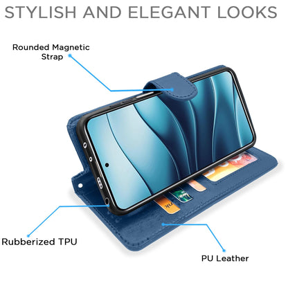 Pikkme Redmi Note 14 5G blue wallet flip cover – photo 5