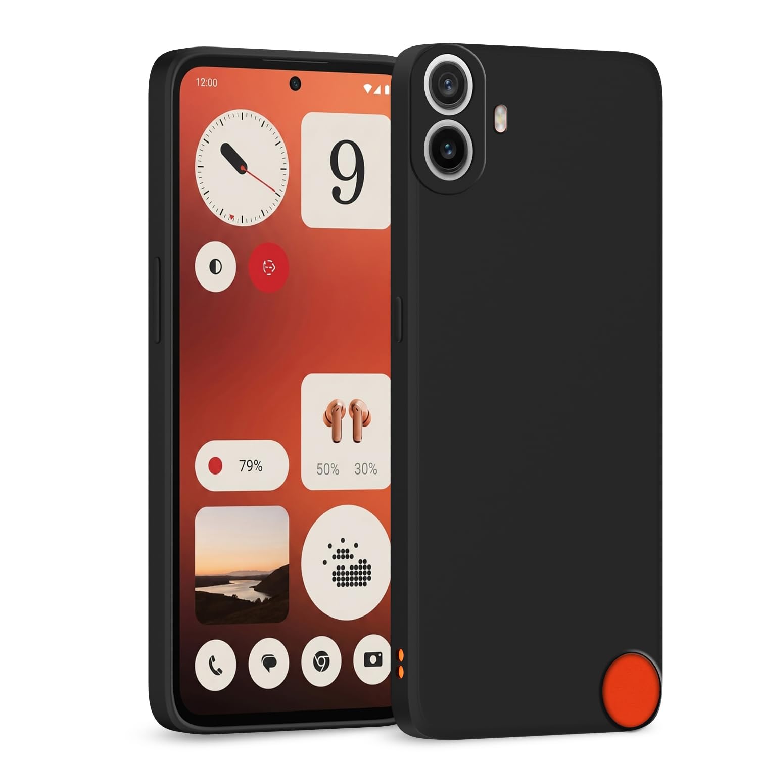 Black Matte phone cover for CMF Phone 1 – Pikkme