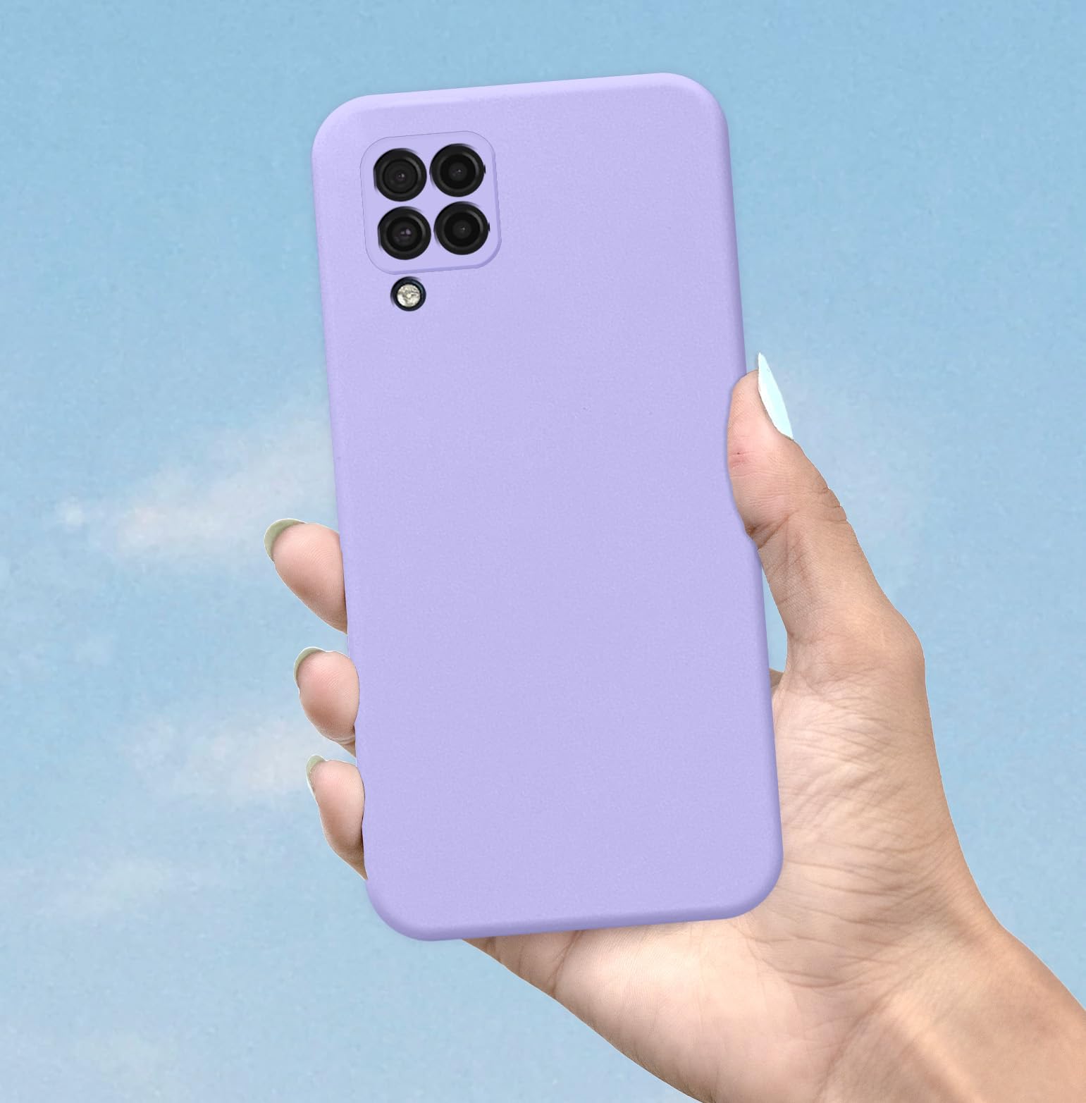 Purple Liquid Silicone back cover for Samsung M32 4G/M32 Prime/F22 4G – Pikkme – photo 6