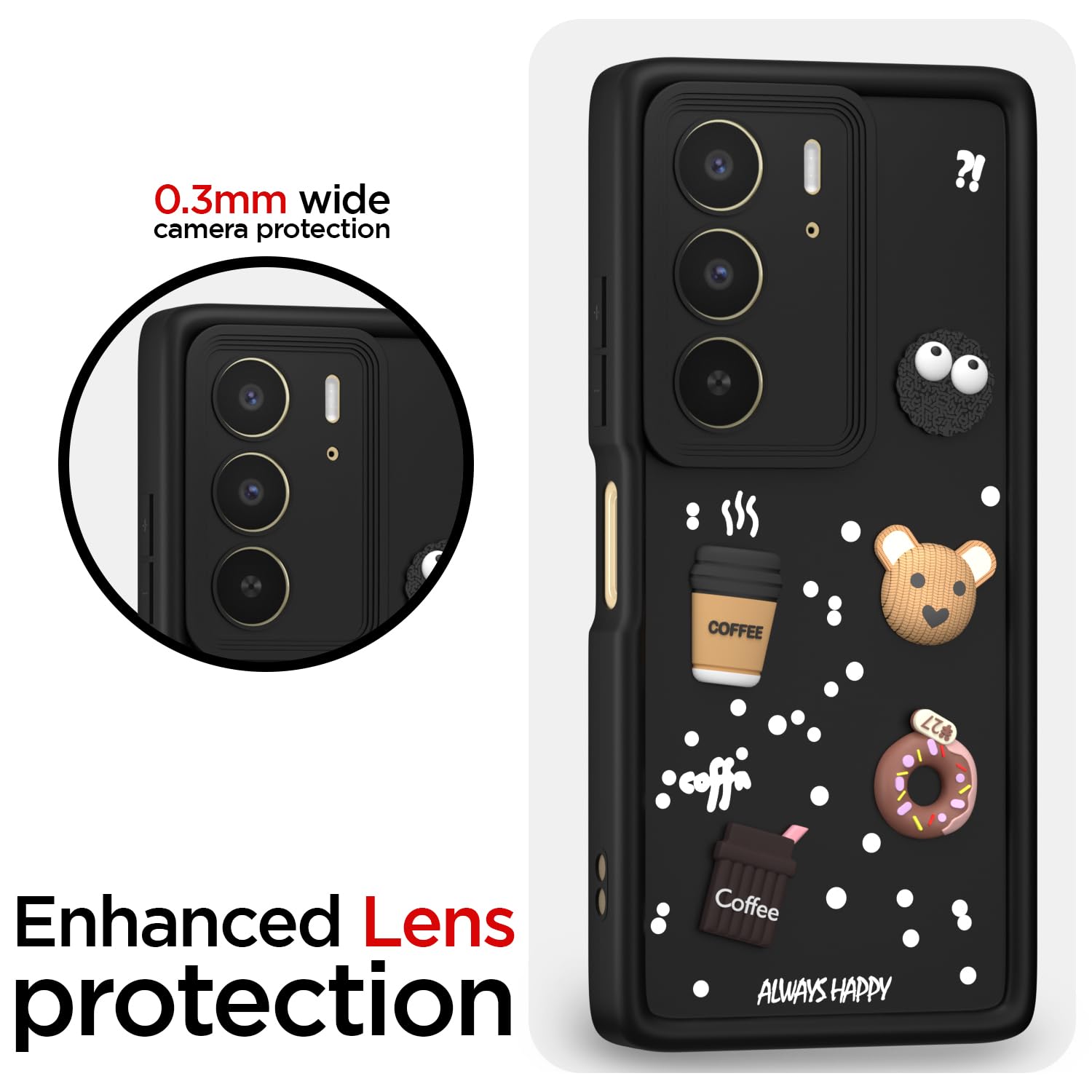 Realme C75/3D mobile cover in black by Pikkme – photo 5