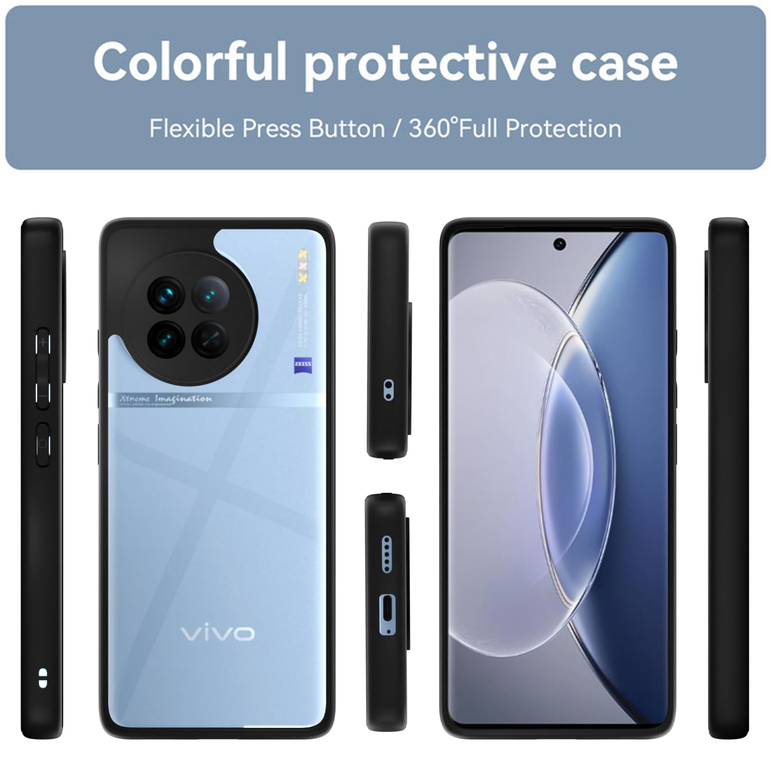 Pikkme Vivo X90 5G black mobile back cover – photo 2