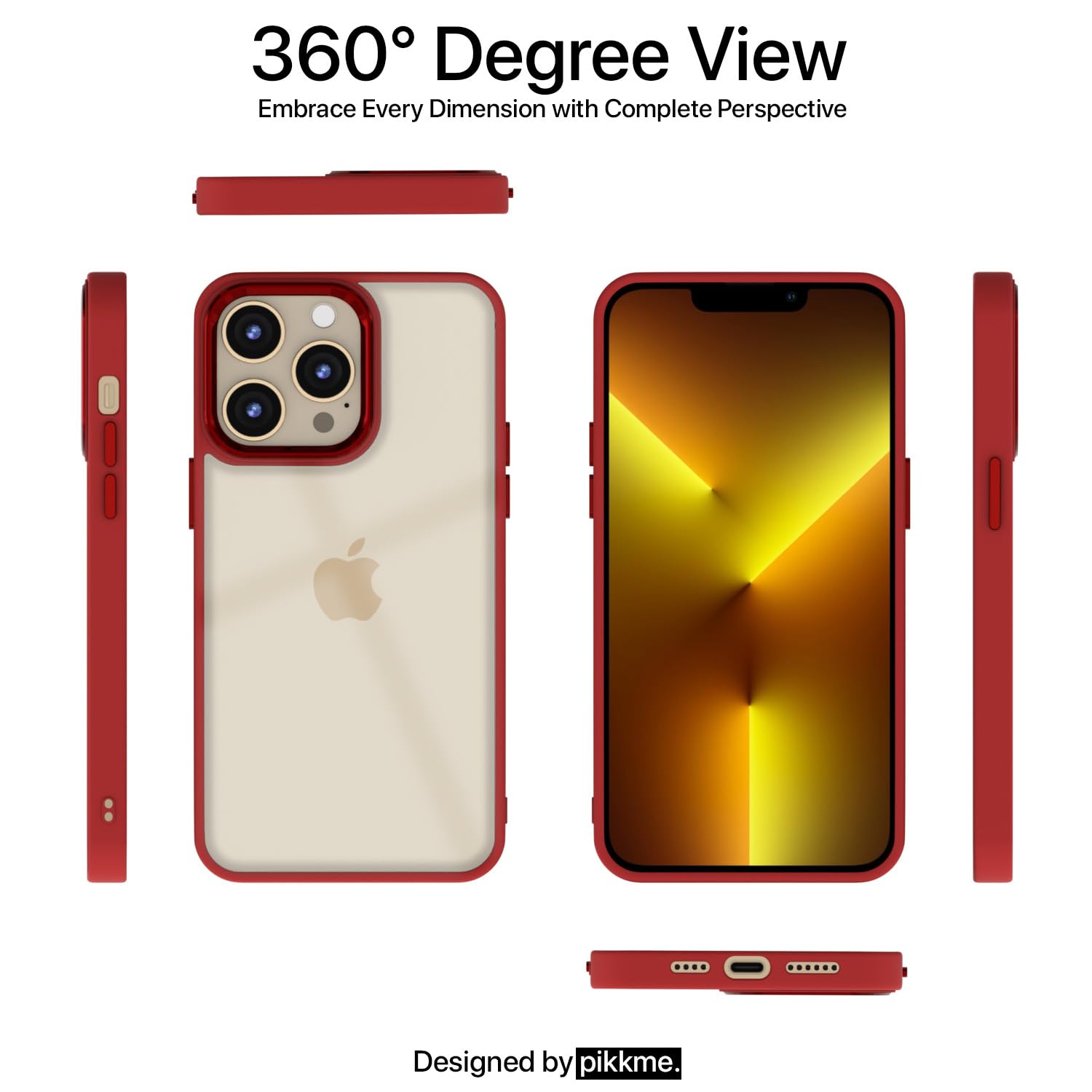 Pikkme iPhone 13 Pro Max red mobile back cover – photo 2