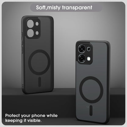 Oppo F31/F33 5G MagSafe back cover in black smoke mag-safe by Pikkme – photo 3