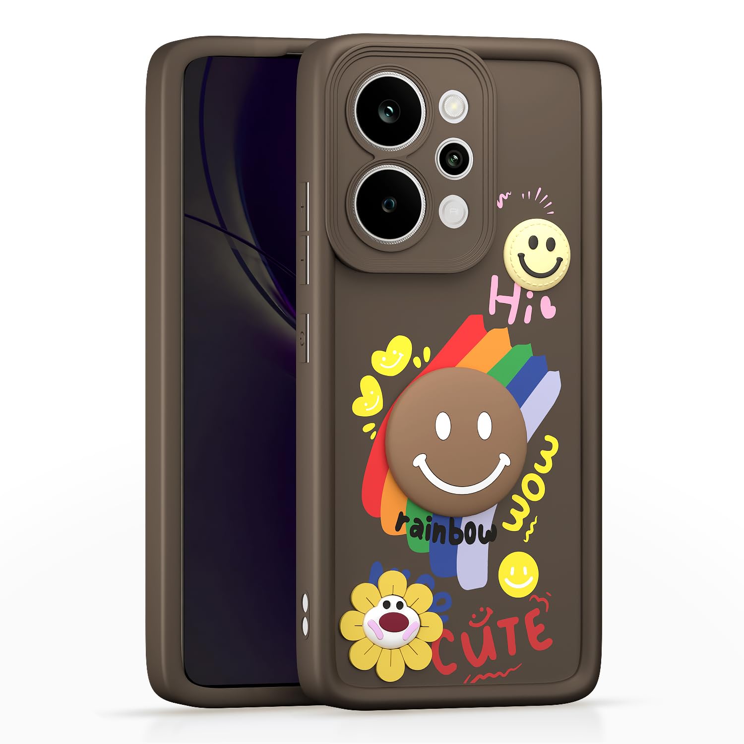 Pikkme Realme P4 Power 5G brown back cover