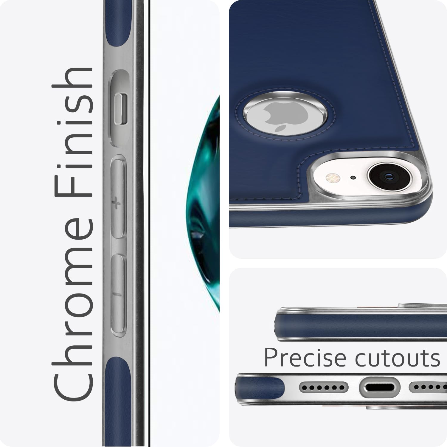 Pikkme chrome blue Leatherback mobile back cover for iPhone 7/8 – photo 5