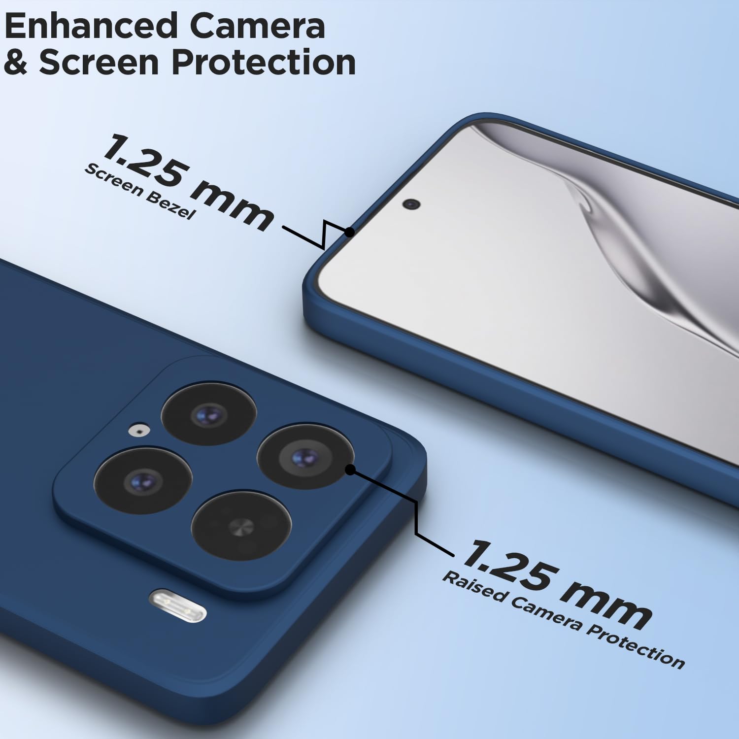 Blue Matte mobile back cover for Xiaomi 15 – Pikkme – photo 2