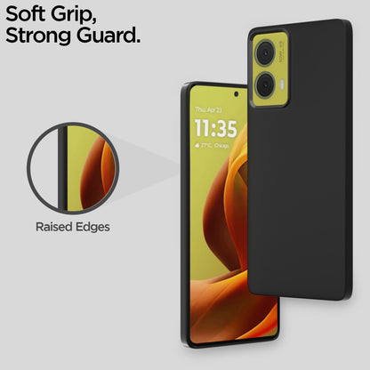 Moto G85 5G SideCut mobile back cover in black by Pikkme – photo 4