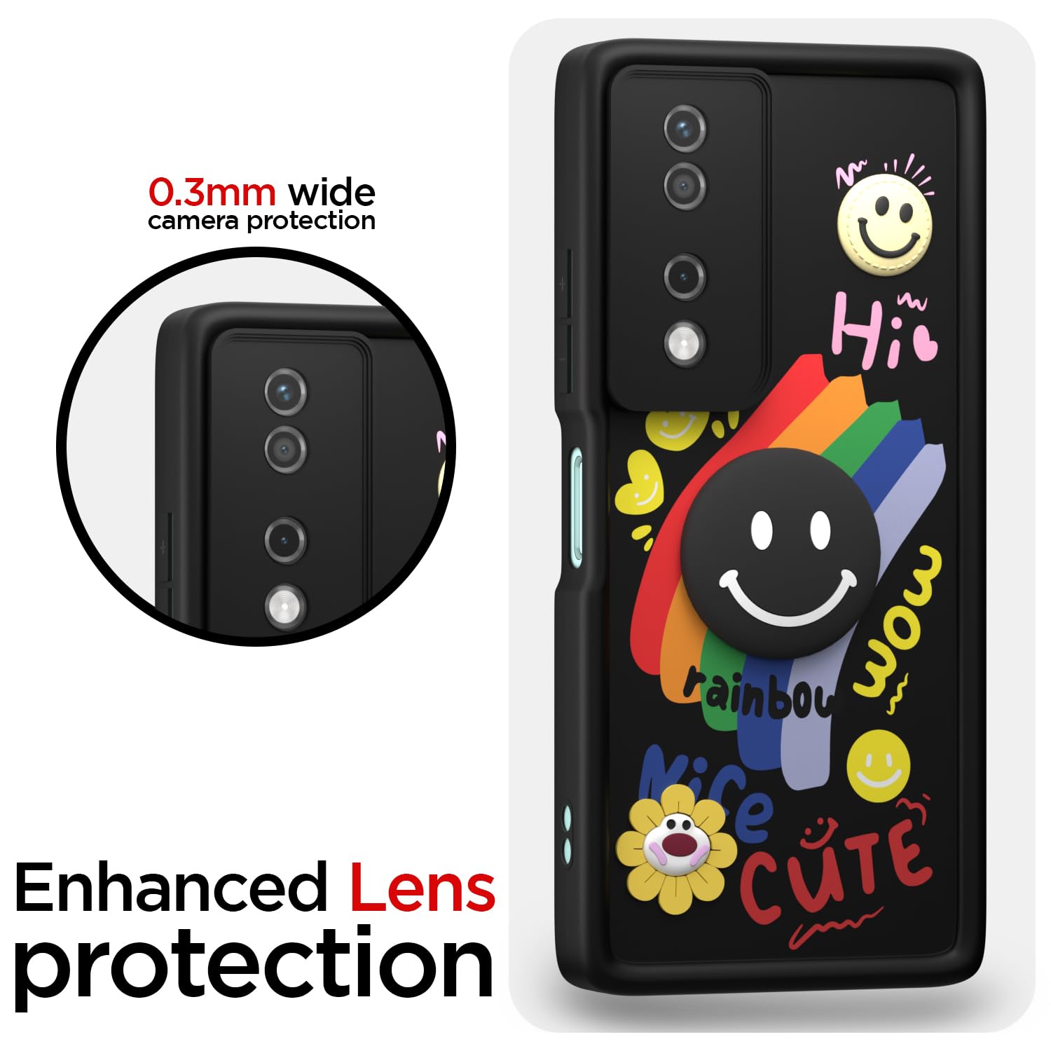 Honor X7B 5G Soft Silicone mobile back cover in black by Pikkme – photo 5