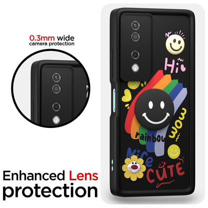 Honor X7B 5G Soft Silicone mobile back cover in black by Pikkme – photo 5