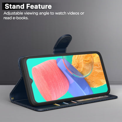 Samsung M32 4G/M32 Prime/F22 4G Wallet mobile flip cover in blue by Pikkme – photo 3