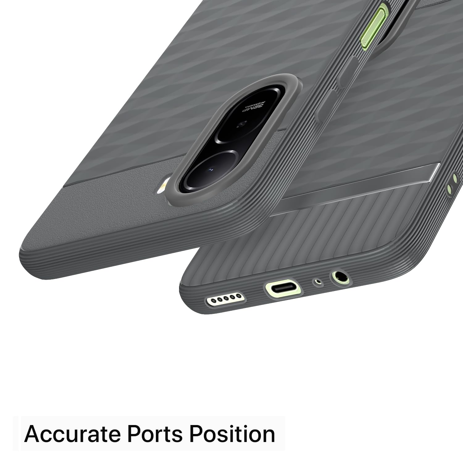 Grey Silicone mobile back cover for Redmi A7 Pro/Poco C85x 5G – Pikkme – photo 4