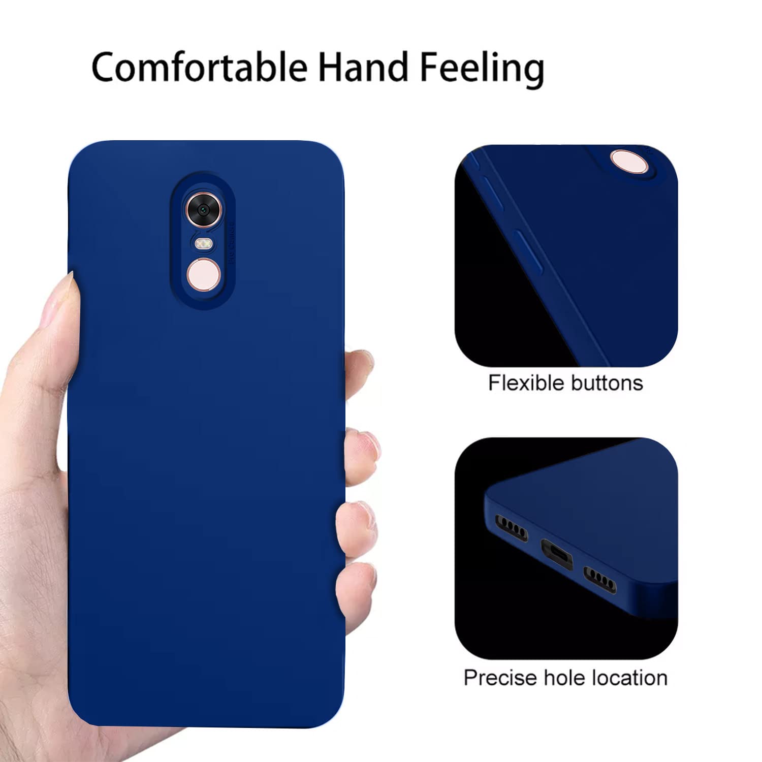 Redmi Note 5 back cover in blue by Pikkme – photo 3