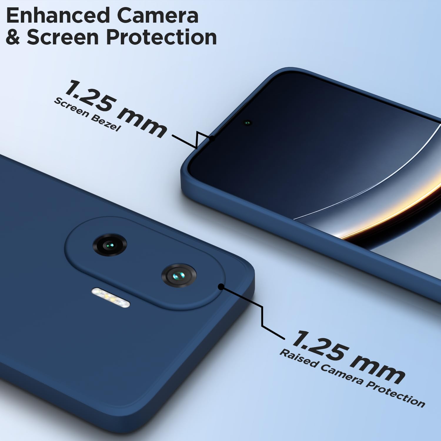 Blue mobile back cover for Poco F7 5G – Pikkme – photo 2