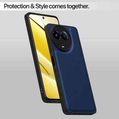 Realme 11/11X 5G/Narzo 60X 5G Leather mobile back cover in blue by Pikkme – photo 6