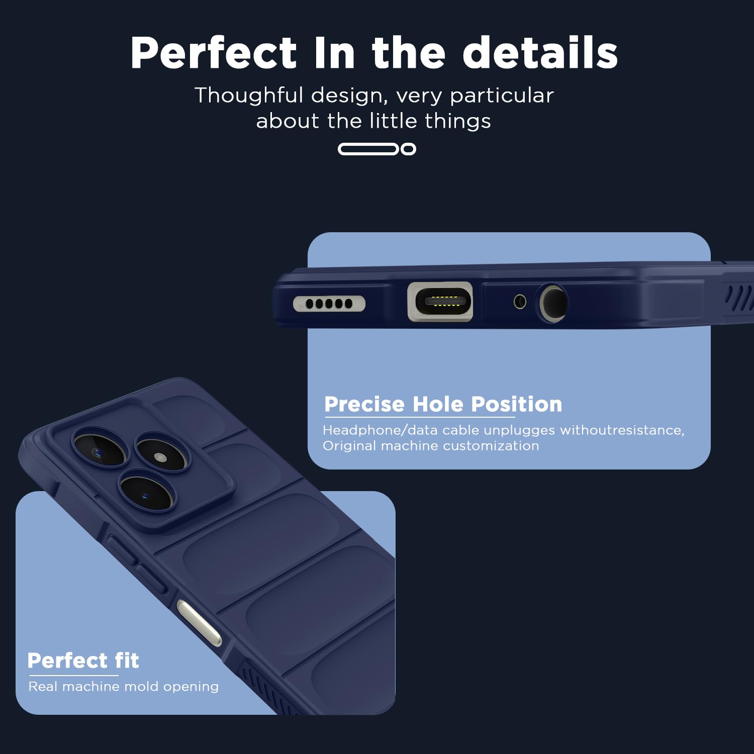Realme Narzo N53 mobile back cover in blue by Pikkme – photo 5