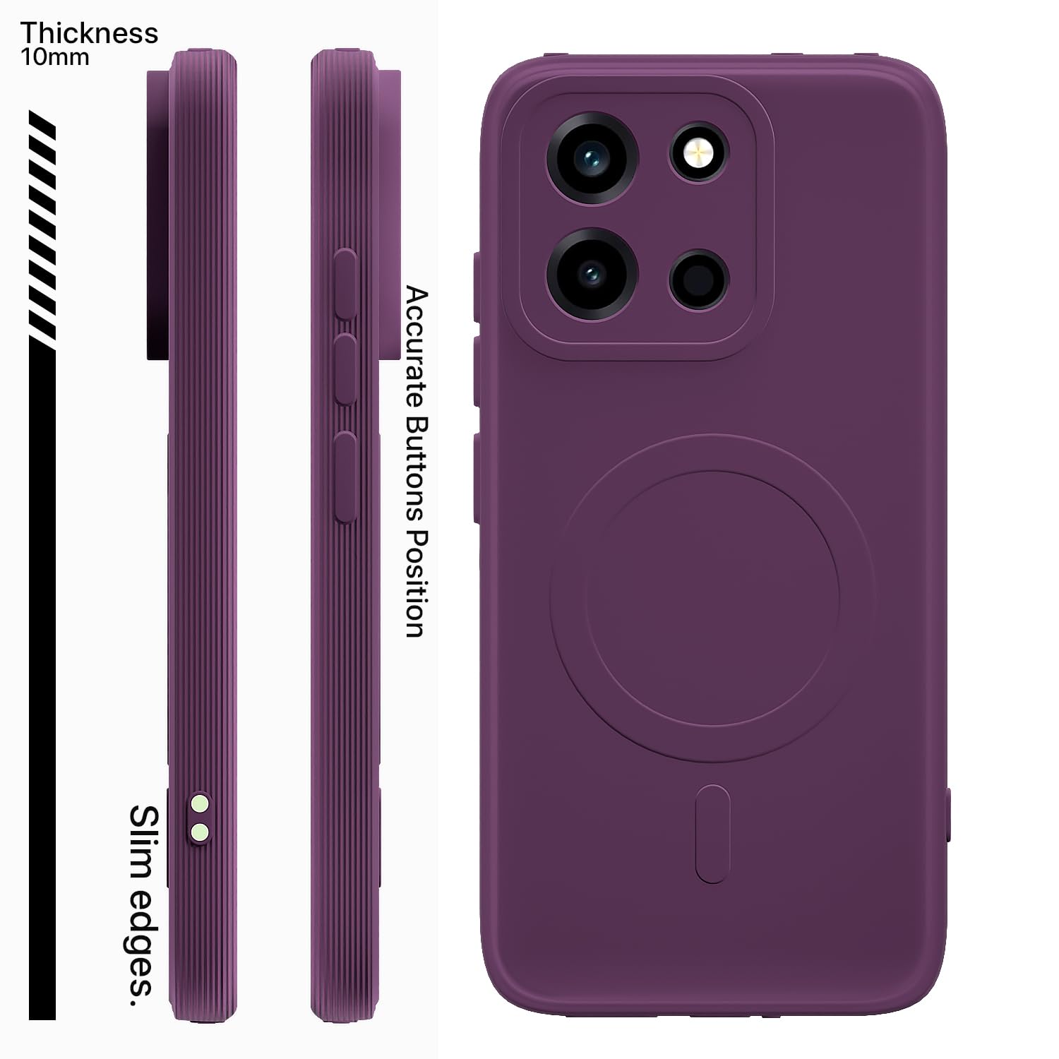 Pikkme purple MagSafe phone cover for OnePlus Nord 6 5G – photo 3